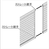 四国化成　クレディフェンス　11型　追加用ストレート継手　（2個入り）　01FST　♯サマーキャンペーン 　ブラックつや消し