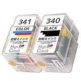 Inc.com BC-340 360 兼用 BC-341 361 兼用(PGBK/CL) 互 換 詰め替えインク ４色セット ISO14001/ISO9001認証工場生産 国内梱包再検品 キヤノン 用 340 341 360 361
