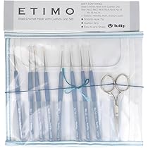 Set Uncini Tulip Etimo Premium - 8 Misure In Custoria Grigia Con Accessori | Kit Completo Per Lavorare A Maglia