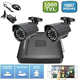 4Ch Cctv Dvr 1000Tvl Digital Video Ir Home Night Vision Security