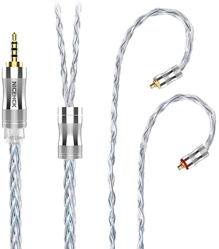 Amazon | NICEHCK LitzPS 4n純銀 イヤホン 0.78 2Pin 2.5mm 金属製