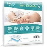 TRU Lite Bedding Waterproof Baby Crib Mattress Cover - Hypoallergenic Mattress Protector - Bamboo Ra