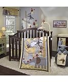 Lambs & Ivy Crib Bedding Set, Butterscotch, 6 Piece by Lambs & Ivy [並行輸入品]