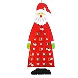 クリスマス カレンダー 壁掛け クリスマスツリー DIY サンタクロース クリスマス アドベントカレンダー 24日間 クリスマス 飾り お菓子入れ 壁掛け christmas decoration 玄関 ドア デコレーション