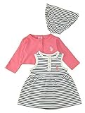 米国ポロ協会。小さな女の子ストライプタンクドレスand Cropped Cardigan