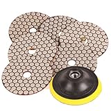 SPTA Mix Gritプレミアムグレード濡れ3インチ( 80 mm )大理石ダイヤモンド研磨パッドセットウェットポリッシャーGranite Stone Polishパックof 9ピース 7Pcs 