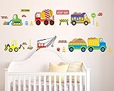 City Construction Decorative Peel & Stick Wall Art Sticker Decals by Rainbow Toyfrog