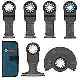 BOSCH マルチツール 替刃 6枚セット ソフトケース付 カットソー ブレード スターロックシステム対応 … [並行輸入品]