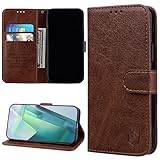 Tdcqssrs Moto g53y 5g ケース moto g53j 5g ケース 手帳型 MOTO G53j 肌感レザー G53j/G53y 5G ケース スタンド機能 カード収納 モトローラ g53j ケース 財布型 全面保護 g53j カバー 耐衝撃 g53y ケース 内蔵マグネット 落下防止 おしゃれ(ブラウン)