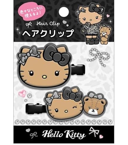 Amazon.co.jp: サンリオ ヘアクリップ ハローキティ レオパード