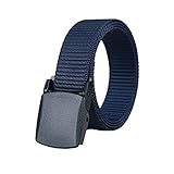 Zafina 自衛隊用 ウエストベルト 軽量 作業服スポーツ 用 ナイロン 製 ベルト (ネイビー)