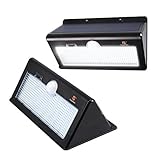 PomeloBest 26LED 防水ソーラーセンサーライト 【一年間安心保証】 赤外線センサー付き2600mAH 屋外照明　夜間自動点灯防犯ライト (26LED　2点セット)