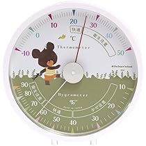 Amazon.co.jp: EMPEX エンペックス気象計 くまのがっこう 温・湿度計