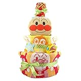 おむつケーキ アンパンマン 3段 出産祝い ベビーギフト タオル スタイ タンバリン ぬいぐるみ anpanman25_26_27