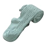 キッズ ニットタイツ 選べる11色 足付き 子供タイツ hibote グリーン L/120-140CM