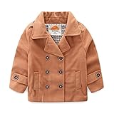 泥Kingdom Baby Boy BomberジャケットPlainフェイクウールコート