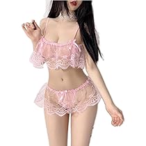   ピンク ブラジャーショーツセット 正規品 Tバック 10/1再販!【Tバック】ワンカラーレースアップブラジャー&Tバック