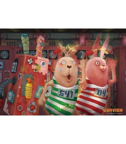 Amazon.co.jp: ウサビッチ 1000ピース モザイク 監獄デイズ 31-365