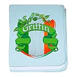 CafePress – Griffin Shield – スーパーソフトベビー毛布、新生児おくるみ ブルー 060723683925CD2