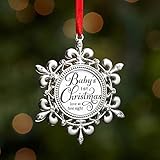 Insignia by Enesco赤ちゃんの1stクリスマス2 Sidedフォトオーナメント3.88」