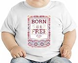 Born To Be Free オーガニックベビーTシャツ 12 - 18 Months