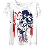 Jimi Hendrx SHIRT ベビー・ガールズ カラー: ホワイト