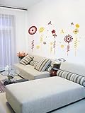 Pop Decors PT-0026-Vb Beautiful Wall Decal Sunflower [並行輸入品]