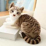ぬいぐるみ 猫 ねこ ひざねこ かわいい 抱き枕 リアル かわいい動物 グッズ 多機能 装飾 添い寝枕 寝かしつけ クリスマス バレンタイン 子供の日 お誕生日プレゼント 昼寝枕 ふわふわ もちもち 癒し系 35cm 縫い包み 置物 贈り物 ハロウィーン スタイル０２