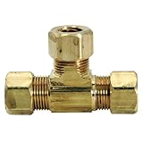 Brasscraft 64-3 3/16 O.D. by 3/16 O.D. by 3/16 O.D. Tee, Rough Brass by BrassCraft