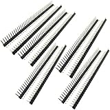 Hommy 10PCS 1*40P 40ピン 2.54mm 単列ピン 単一行ライト アングル メール 雄ピン ヘッダー ストリップ