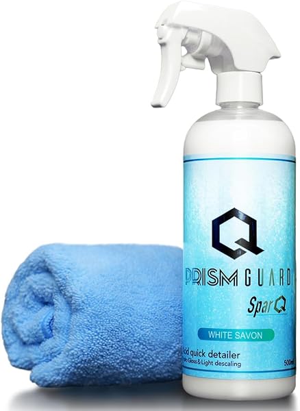 SPEEVAL Prism Guard SparQ スパーク【水シミ除去×極艶×強撥水】 クイックディテーラー ホワイトサボンの香り 汚れ除去 水垢落とし フッ化物不使用 撥水 艶出し 簡単施工 酸性 大容量 500ml - 1