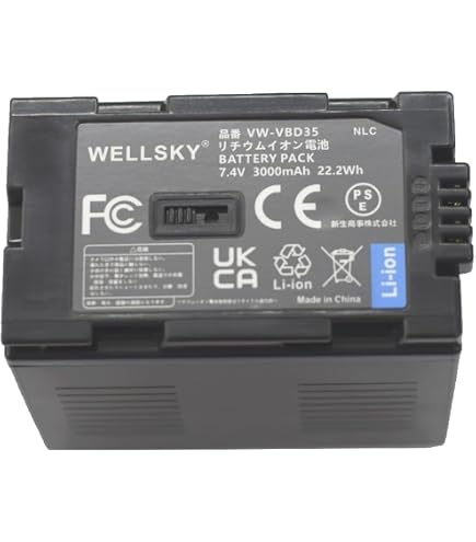 Amazon | NinoLite VW-VBD55 / VW-VBD58 互換 バッテリー パナソニック