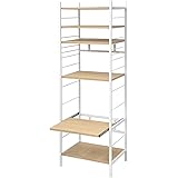 ワイエムワールド レンジ台 キッチンラック アイコニック 6段 幅61cm ナチュラル 00-284