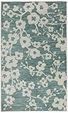 Mohawk Home Naples Burbank Blossom Printed Rug 5'x8' Teal [並行輸入品]