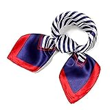 レディース スカーフ 正方形 おしゃれ オフィス フォーマル 制服用 (007)