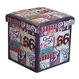 ボックススツール 折りたためる 収納ボックス スツール No.53 合成皮革