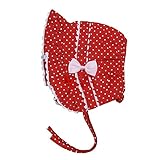 ヘッドバンド，SODIAL(R) 1ｘ幼児　女の子　赤ちゃんのポルカドットバケツ　日よけキャップ　ビーニーヘッドバンド　赤