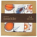 エイデンアンドアネイ ADEN+ANAIS おくるみ バンブー 3枚セット シルキーソフト モスリン スワドル (MELA) [並行輸入品]