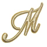 【A10-4】 EITO イニシャルワッペン アルファベットワッペン アイロンワッペン 手芸 クラフト イニシャル ■IN-WAPPEN■(M)