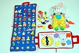 布絵本　たのしいあいうえお&MY QUIET BOOK バルーン英語刺しゅう版&レッスンバニーのおまけ付き ファーストレッスンギフトセット知育