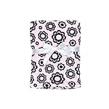 Baby Gear Plush Velboa Ultra Soft Baby Girls Blanket 30 x 40, Black Flower Petals by Baby Gear
