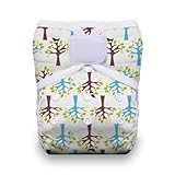 Thirsties One Size Hook and Loop Pocket Diaper, Blackbird by Thirsties