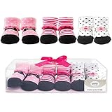 靴下 ベビー用 0～9か月 新生児 赤ちゃん 出産祝い ギフト 贈り物 リボン付きパッケージ 女の子 男の子 (ピンク)