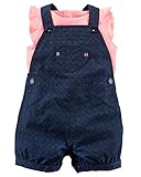カーターズ Carter's トップス ＆ ショートオール 2-Piece Neon Top & Shortalls Set NB (50-55cm) [並行輸入品]
