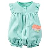 カーターズ Carter's ロンパース 前開き 半袖 女の子 綿100% Snap-Up Cotton Romper 18M (78-83cm) [並行輸入品]