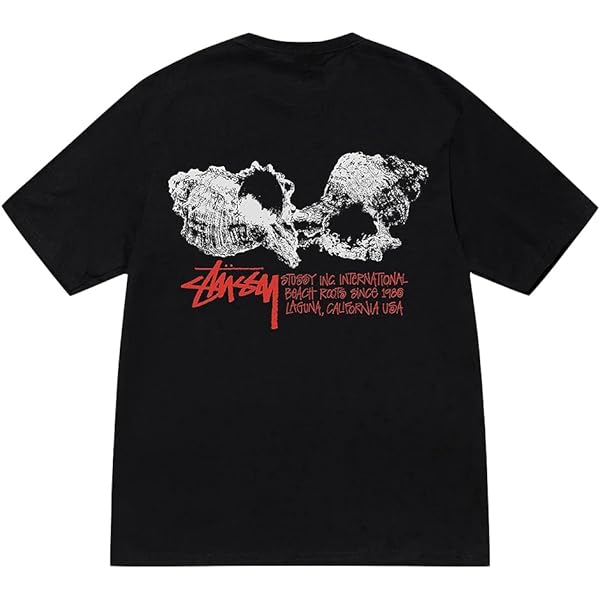 STUSSY×RESONATE グラフィックTシャツ ブラック/ピンク STUSSY
