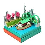さんけい みにちゅあーとmini お相撲さんと屋形船 ノンスケール ペーパークラフト MP05-20