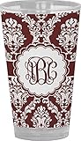 マルーン&ホワイトDrinking / Pint Glass ( Personalized )