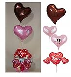 【バルーンギフト】エンジェルハートのバレンタインアレンジ