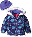 London Fog Little Girls' Toddler Heavyweight Puffer Jacket with Kangaroo Pocket Deep Purple 4T [並行輸入